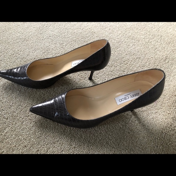 Jimmy Choo Lizard Print Pumps - Picture 3 of 7